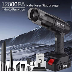 12000Pa Mini Handstaubsauger Nass & Trocken Akku Kabellos Auto Büro Haus 4in1 DE