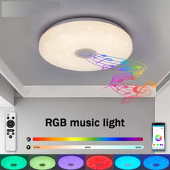 48W LED Deckenlampe Licht RGB Dimmbar Bluetooth Musik Lautsprecher Fernbedienung