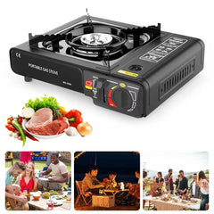 Gaskocher Campingkocher Schwarz Camping Herd Gas Tischgrill Notfallkocher DE DHL